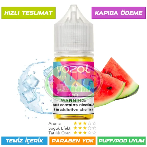 Vozol Likit Serin Karpuz Aromalı 30ml