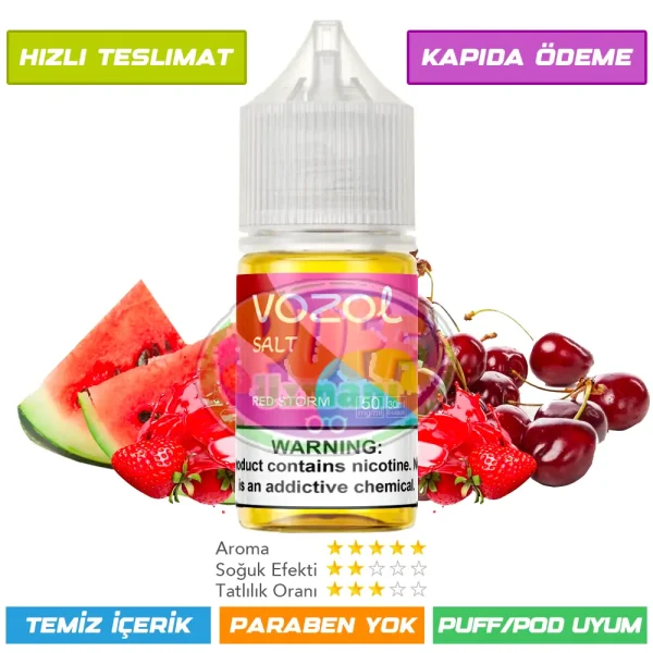 Vozol Likit Red Storm Salt 30ml