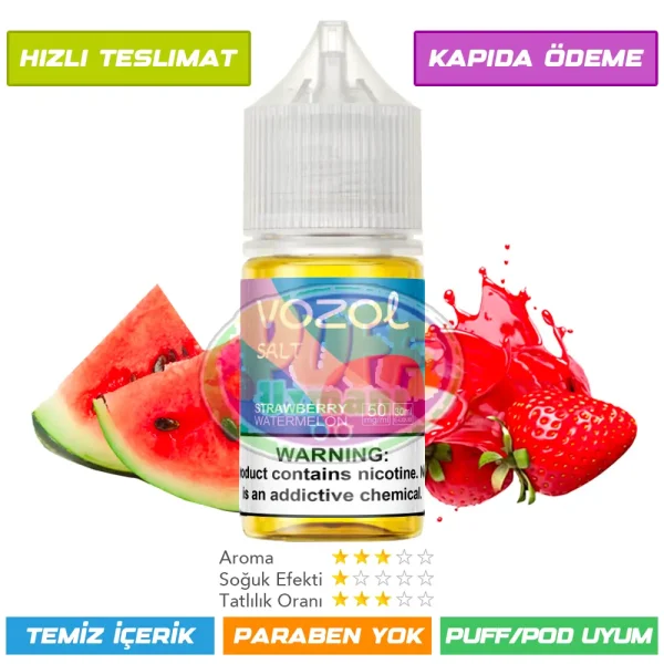 Vozol Likit Strawberry Watermelon Salt 30ml